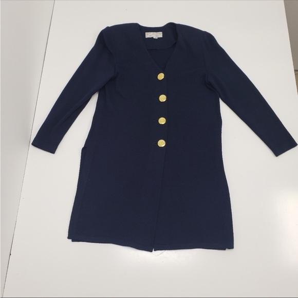 St John knit blazer / long cardigan top - Picture 5 of 8